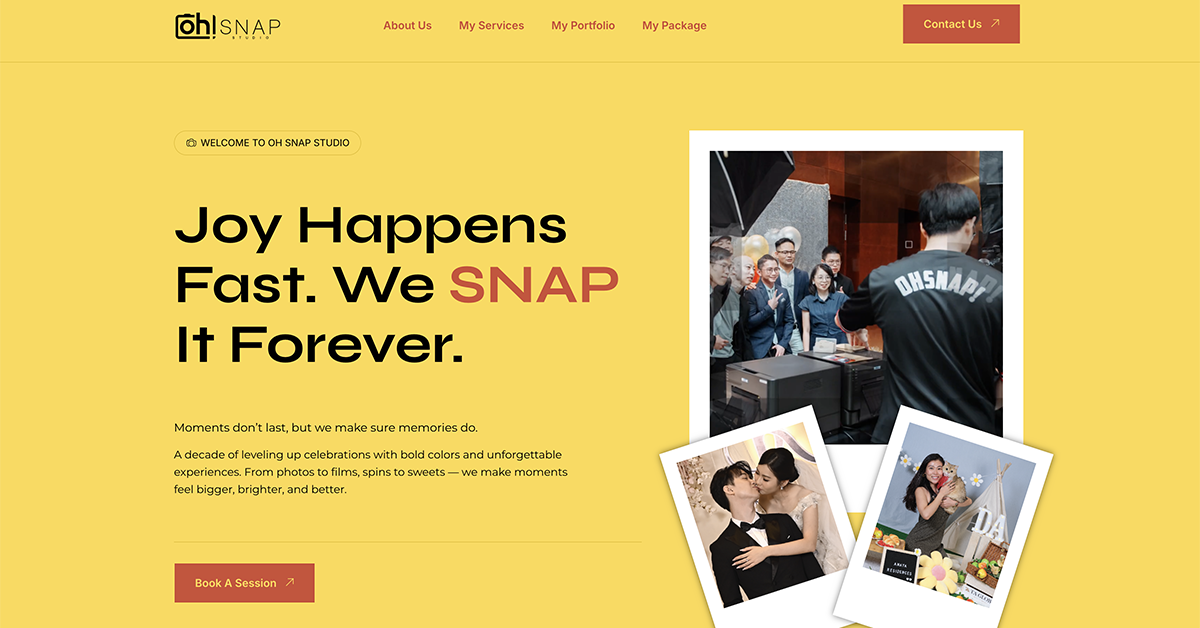 Oh Snap Studio | Joy Happens Fast. We SNAP It Forever.
